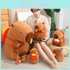 Toy Plush Capybara Cartoon Cute Stuffed Doll Room Decoration Kid Gift Holiday