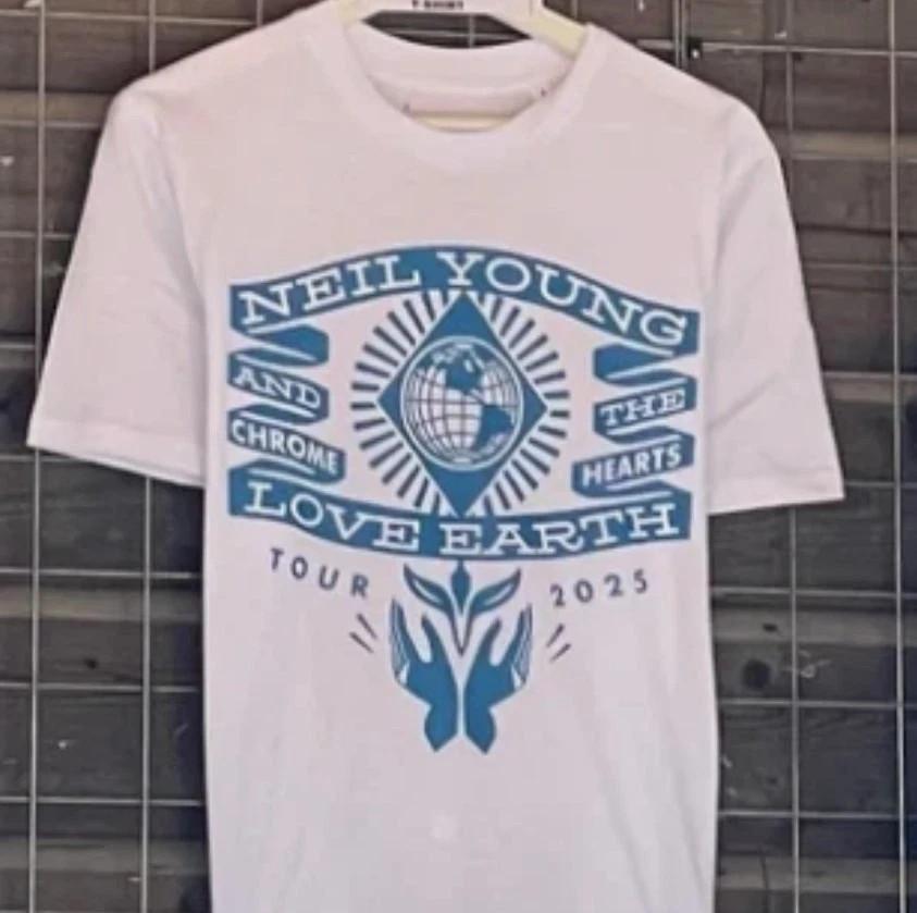 Neil Young And Chrome The Hearts Love Earth Tour 2025 T-Shirt Full Size