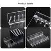 Clear Acrylic CDs Holder, Desktop Organizers Rack for 12 Standard CDs Case, Slip Resistant Base