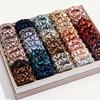 19Pcs Women Hair Tie Smooth Satin Elastic Hair Bands Gentle On Scalp Hair Ropes Daily Party Outing Hair