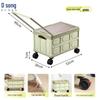 Outdoor Foldable Camping Storage Box with Wheels