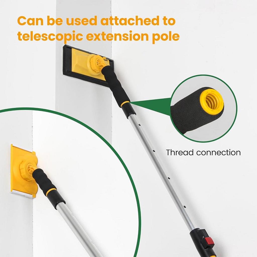 Kit Applicatore Angoli Strumento Bordatore Vernice Manico Rotazione 360 Gradi Set Vassoio Tampone Vernice Per Ristrutturazione Casa Parete Soffitto Telaio Porta