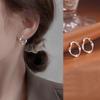 Möbius Ring Earrings for Women New High-end Earrings Niche Design Earrings