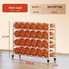 Étagère de rangement mobile pour ballons de basket WEZHO