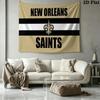 New Orleans Saints Wall Tapestry Aesthetic Wall Hanging Printed Fabric Blanket Decorative Tapestries for Bedroom Living Room Home Decor