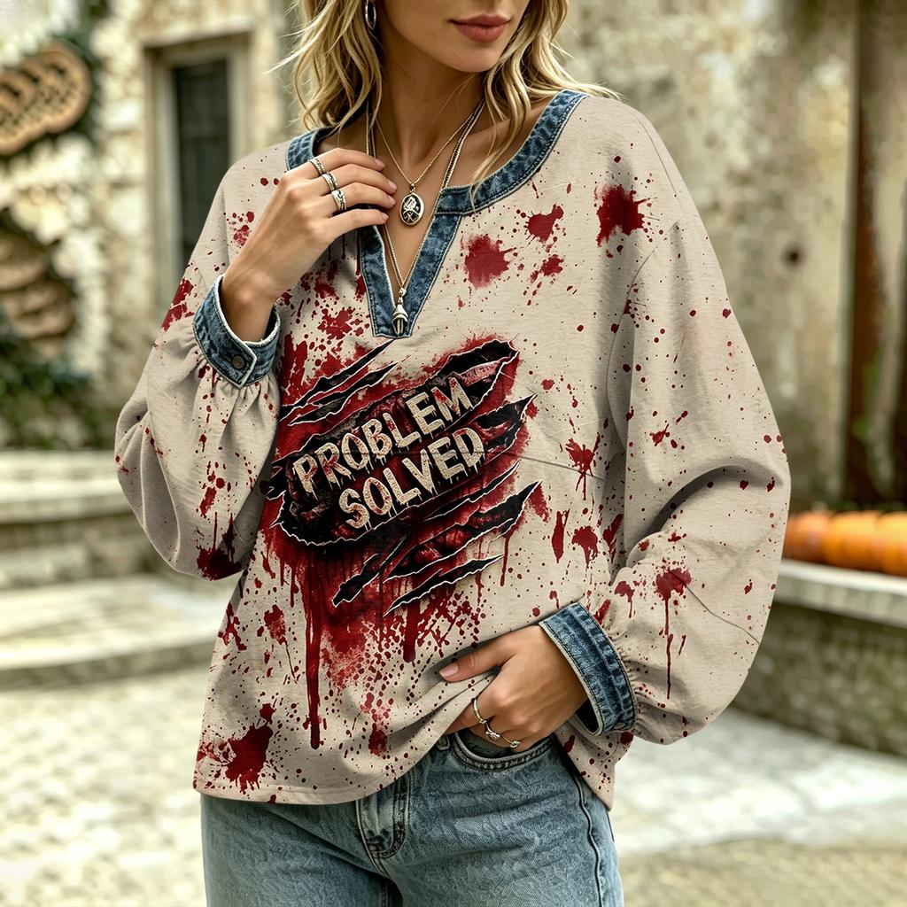 Women's Casual Long Sleeve Top for Everyday Fashion
