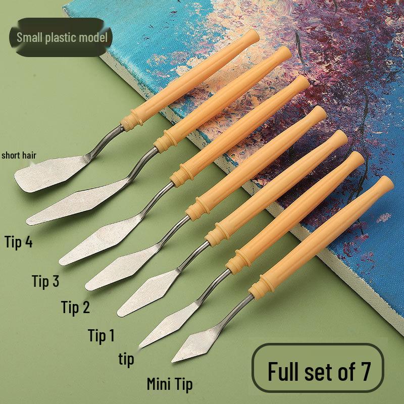 Oil Pastel Art Scraper Set: Stainless Steel One-Piece Tool for Pastel Art