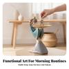 Figurine with Tray Sophisticated Sculpture Charming for Dresser