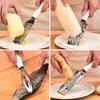 Multifunctional Cheese Grater Stainless Steel Blade Ergonomic Handle Potatoes Fruits Vegetables Shredder Lemon Zester Fish Scaler Tool Kitchen Gadgets