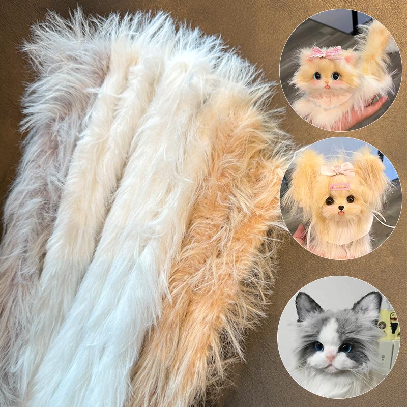 1шт кукла щенок материалы длинные собольи волосы скрученная палка плюшевые шерстяные — фото 11