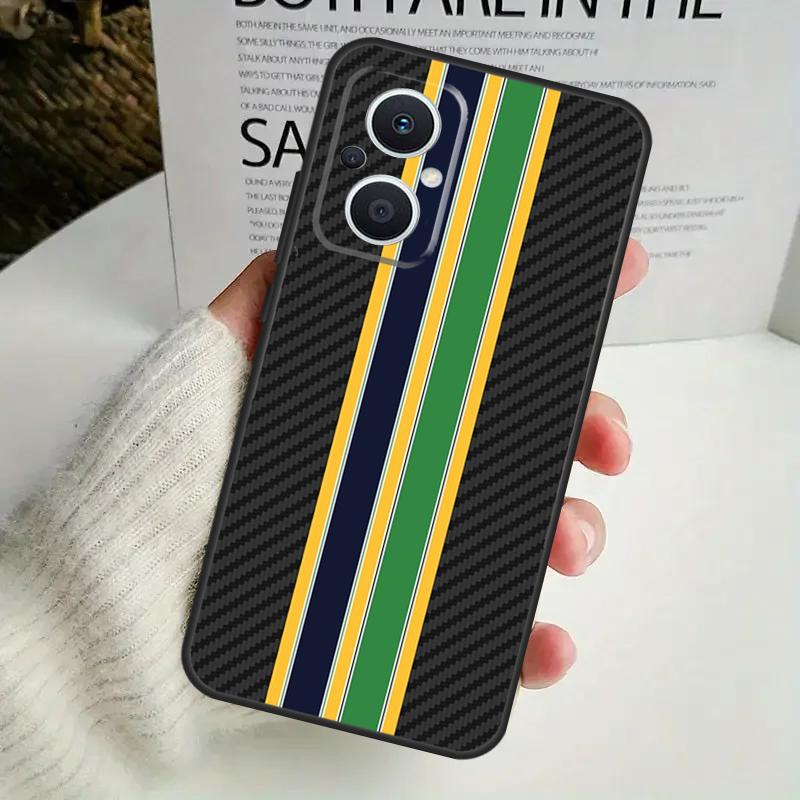 Ayrton Senna F1 Racing Für OPPO Reno 11 F 10 Pro 4Z 5Z 8T 4 5 6 7 8 Lite OPPO Find X3 X6 Pro X2 Neo X5 Lite Hülle