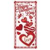 Valentines Day Door Cover Banner Valentine Door Decorations Love Heart Cupid Party Supplies Holiday Hanging Supplies Wall Decor