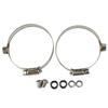 Motorcycle Exhaust Middle Pipe Heat Shield Muffler Protector Guard Carbon Style