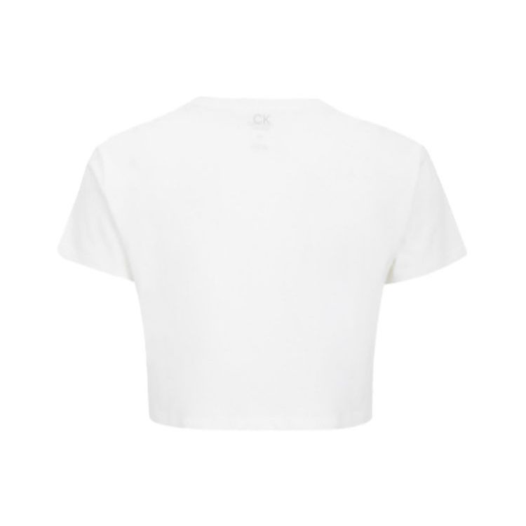 Calvin Klein SS22 Logo Printed Short Sleeve T-Shirt Women tops White 4WS2K164-110