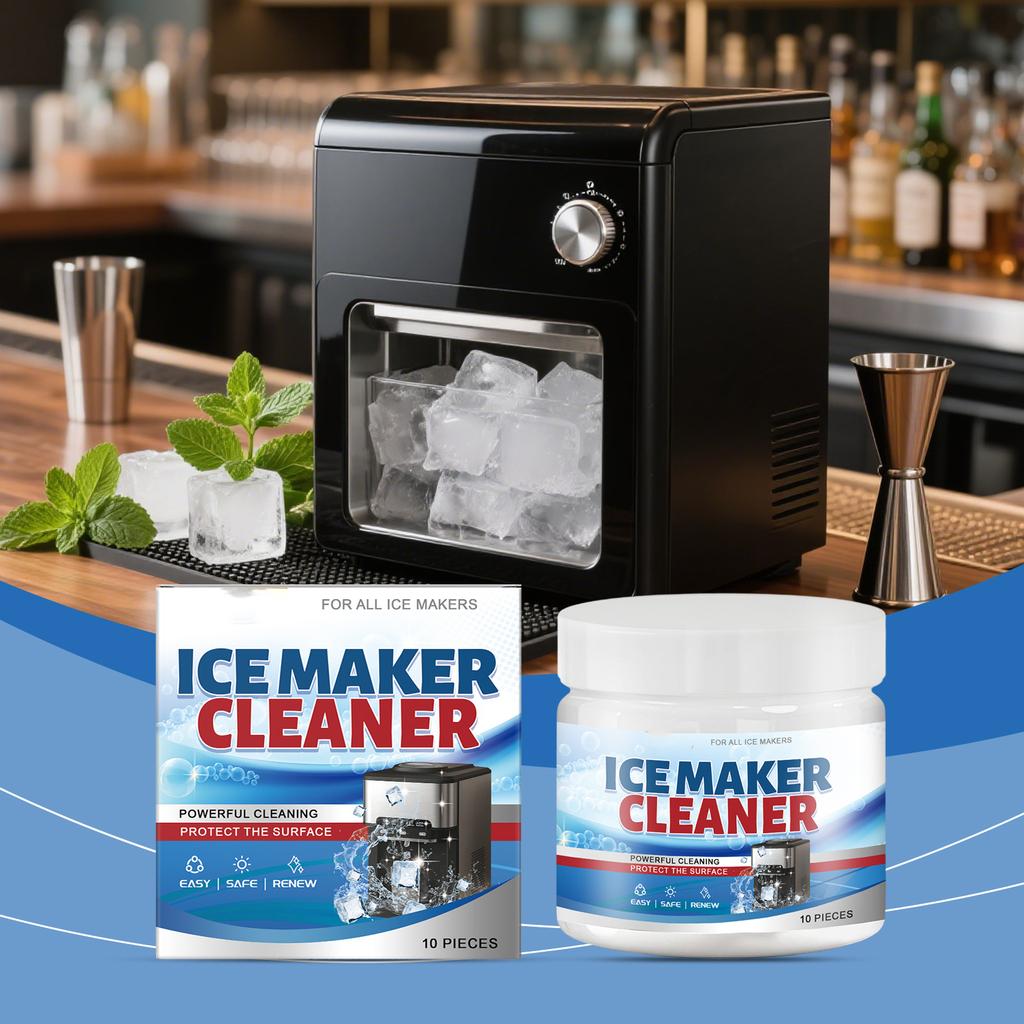 Portable Ice Maker Cleaner For Safe Cleaning And Compatible With Countertops And Ice Makers