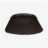 Helen Kaminski Bianca Chocolate Black Logo Visor Sun Cap Hat50265