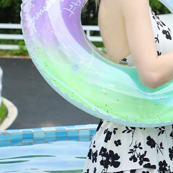Kids Adults Swim Ring Inflatable Leakproof Thickened PVC Summer Outdoor Swimming Pool Float Tube Toy Beach Party Supplies