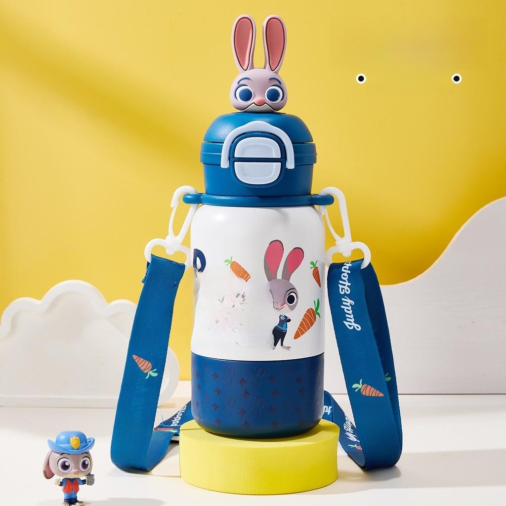 Zootopia Kids Thermos Bottle With Double Drink Lid For Daily Use