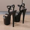 Damesko Mote Høyhæl Perle Rhinestone Ensfarget Stiletto Sexy Sandaler 181 Series 17cm Hæl 7cm Plattform LFD
