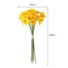 6PCS/Bundle Gift Party Supplies Home Decoration Lifelike Daffodils Floral Arrangement Simulation Narcissus Artificial Flower
