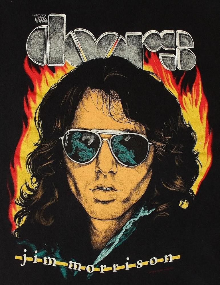 

80 s The Doors Jim Morrison Lizard King T-Shirt 60 s 70 s Rock Concert BSS177 Unisex T-Shirt XXXL