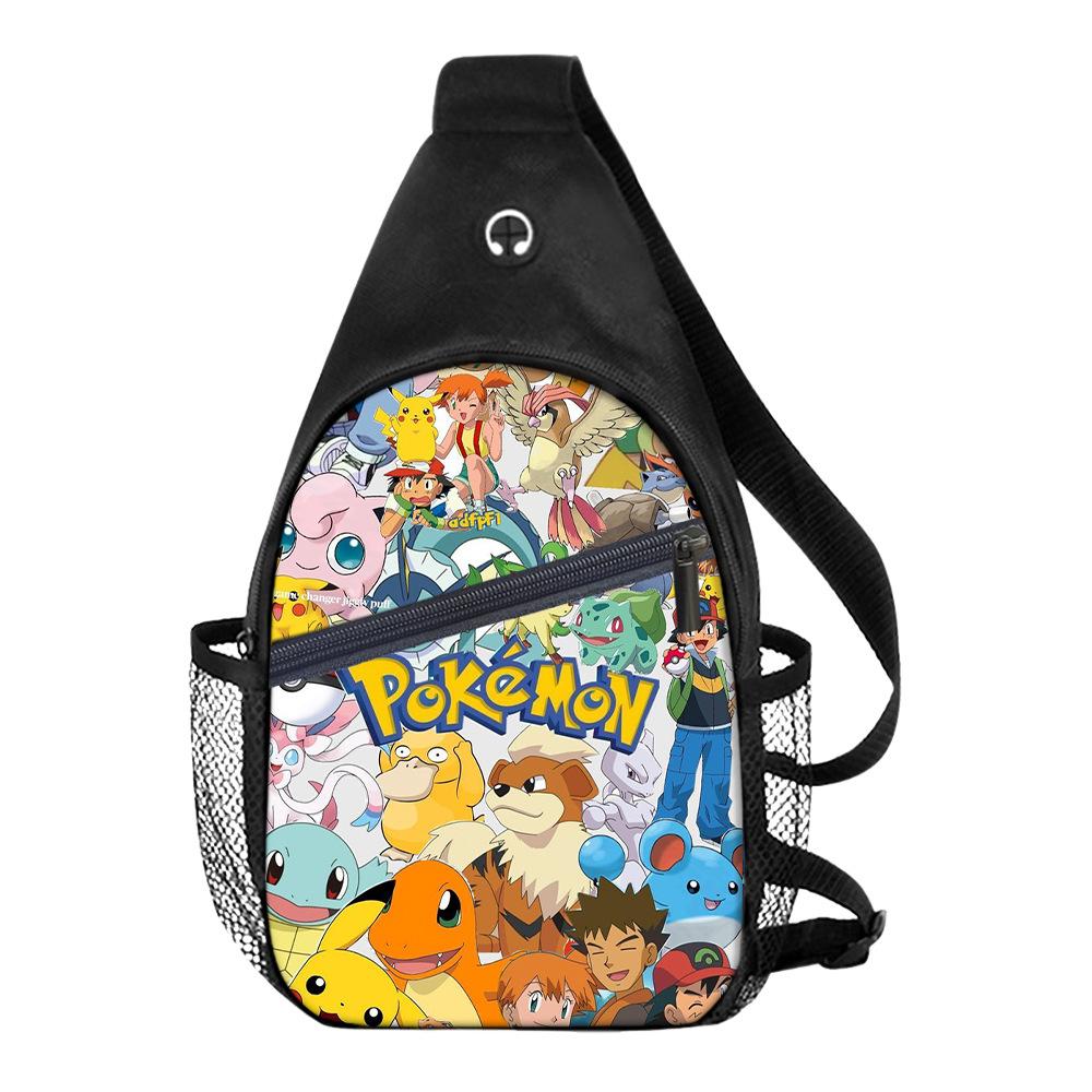 Breast Bag Men'S And Women'S Sports Travel Versatile Casual Shoulder Bag Multifunctional Messenger Bag Cartoon