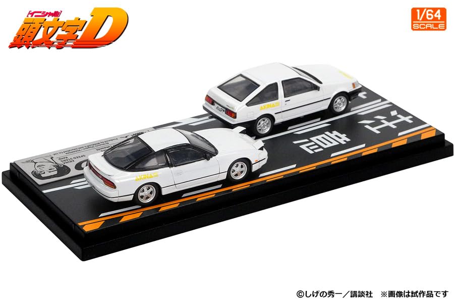 INTERALLIED MODELER'S 1/64 Initial D Set Vol.21: Itsuki Takeuchi Levin (AE85) & Kenji 180SX (Finished Model) MD64221