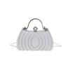 Women's Chain Shoulder Bag – Pearl Evening Clutch, Fashion Crossbody Purse, Elegant Handbag for Party, Wedding, Prom