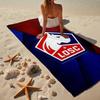 Asciugamano da Spiaggia in Microfibra con Stemma Losc Football, Leggero e Asciugatura Rapida, per Viaggi Estivi, Essenziale per la Spiaggia, Piscina