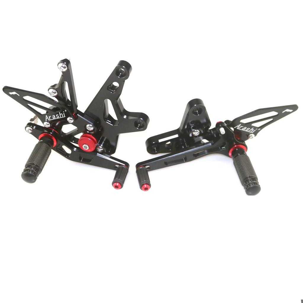 ARASHI Motorcycle Front Foot Pedal Foot Rset Foot Pegs Rear Set Rearset For KAWASAKI NINJA400 Z400 EX400 2018-2023