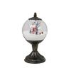 DurableChristmas Crystal Ball Drifting Snow Old Man Wind Lamp Glowing Snow Music Lamp Ornament Christmas Gift Window Decoration