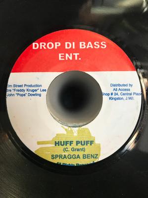 7inch Record SPRAGGA BENZ / GOVERNOR B - Huff Puff / Heather NONE Drop Di Bass En Jamaica Reggae, Ska & Dub Used
