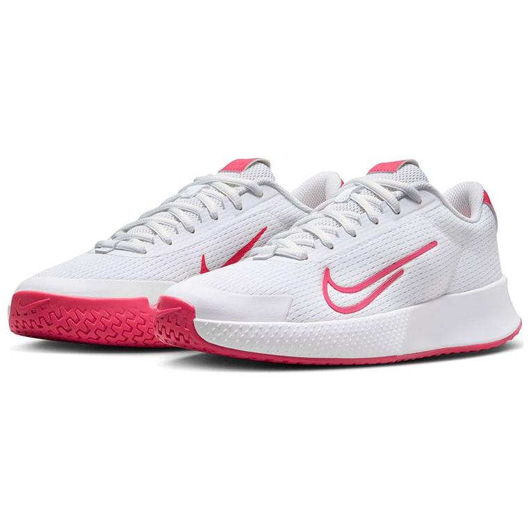 New Nike Court Vapor Lite 2 Hc White Hot Punch Crimson Tint Aster Pink Women's DV2019-108
