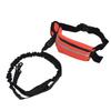 Hands Free Dog Leash Detachable Zipper Bag Reflective Strip Design Hands Free Flexible Waist Dog Leash for WalkingRed