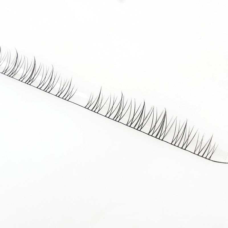 Multi-Style DIY Natural Dense Semi-Finished Pre-Curved Segmented Half-Lash Eyelashes