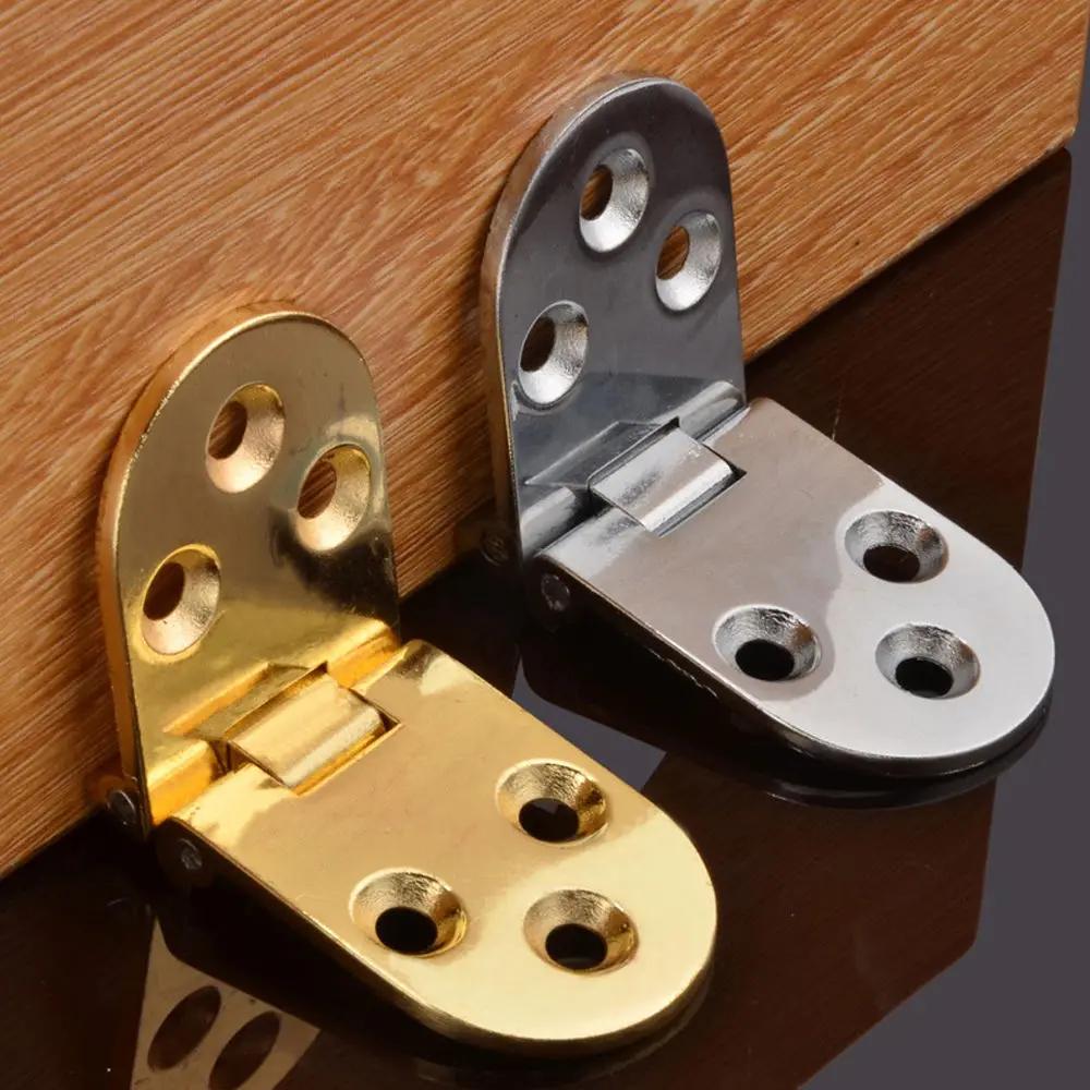 

1Pcs Flap Folding Hinges Cabinet Doors Furniture Concealed Support Hinge Zinc Alloy Furniture Hardware Flush Mounted срібний