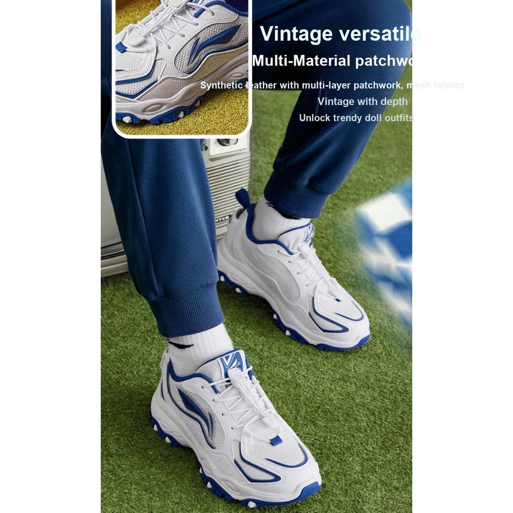 Li Ning Kinder Sport Lifestyle Serie Trendige Niedrige Freizeitschuhe Kinder Freizeitschuhe Blau YKCT168-5