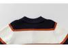 Tengyun Boys' Striped Polo Collar Knit Sweater for Children