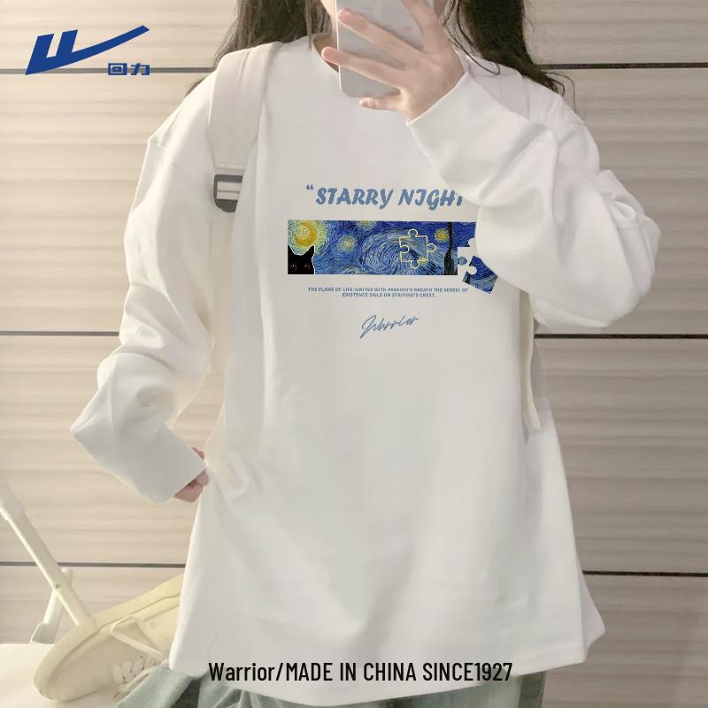 Warrior Women's 2025 Autumn Long-Sleeve Cotton T-Shirt