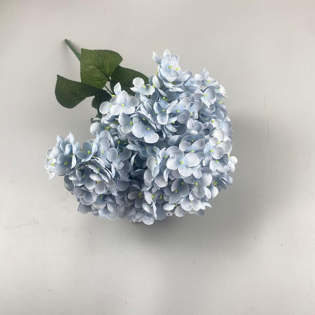 1PC 5-Head Artificial Flowers Silk Hydrangea Bridal Bouquet Real Touch Fake Flowers Home Party Wedding Decoration