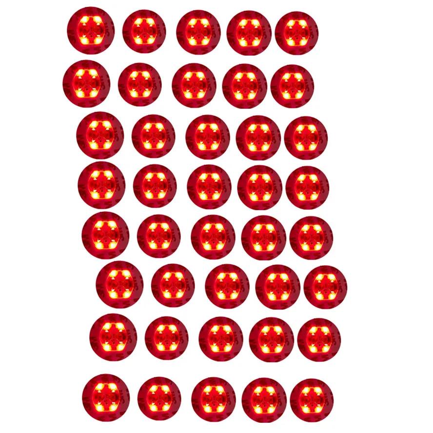 1-40PCS Battery Powered LED Coaster 3 Modes with Wine Glass Mat Cup Pad Sticker Bottle Drinking Club Bar Party Decor Night Light