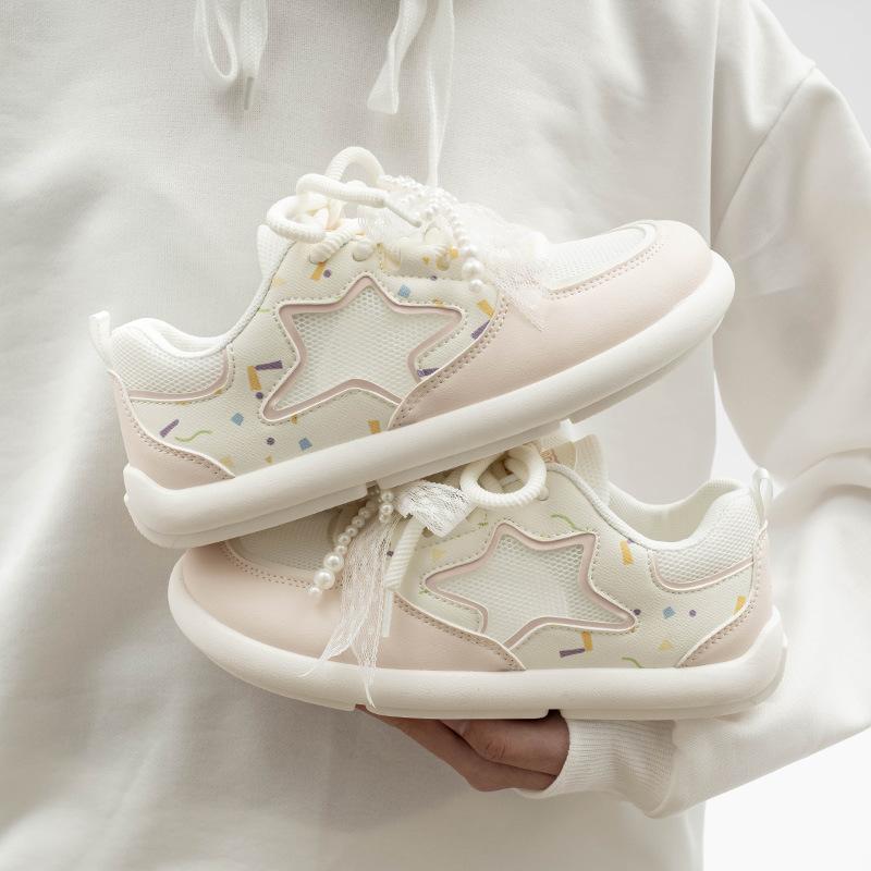 

летние новые сетчатые женские белые туфли универсальные кроссовки дышащие скейт-кеды модная повседневная обувь модные мужские однослойные туфли 40