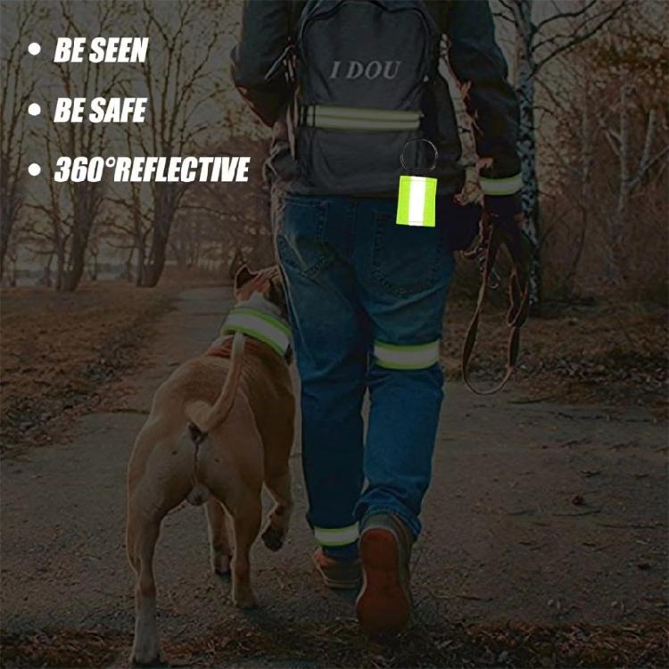 Multifunctional Reflective Sports Belt Elastic Fabric Texture Suitable for Hiking Cycling Phone Storage Solution