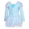 Aiwugo Girls' Long Sleeve Ballet Dance Leotard with Gauze Skirt