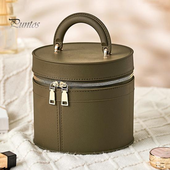 Travel Toiletry Bag with Handle Large Capacity Zipper Closure Waterproof Portable Cosmetic Bag Makeup Organizer