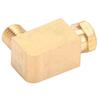 Brass 90 Degree Elbow Compression Tube Pipe Fitting Connector Adapter for Oil Lubrication