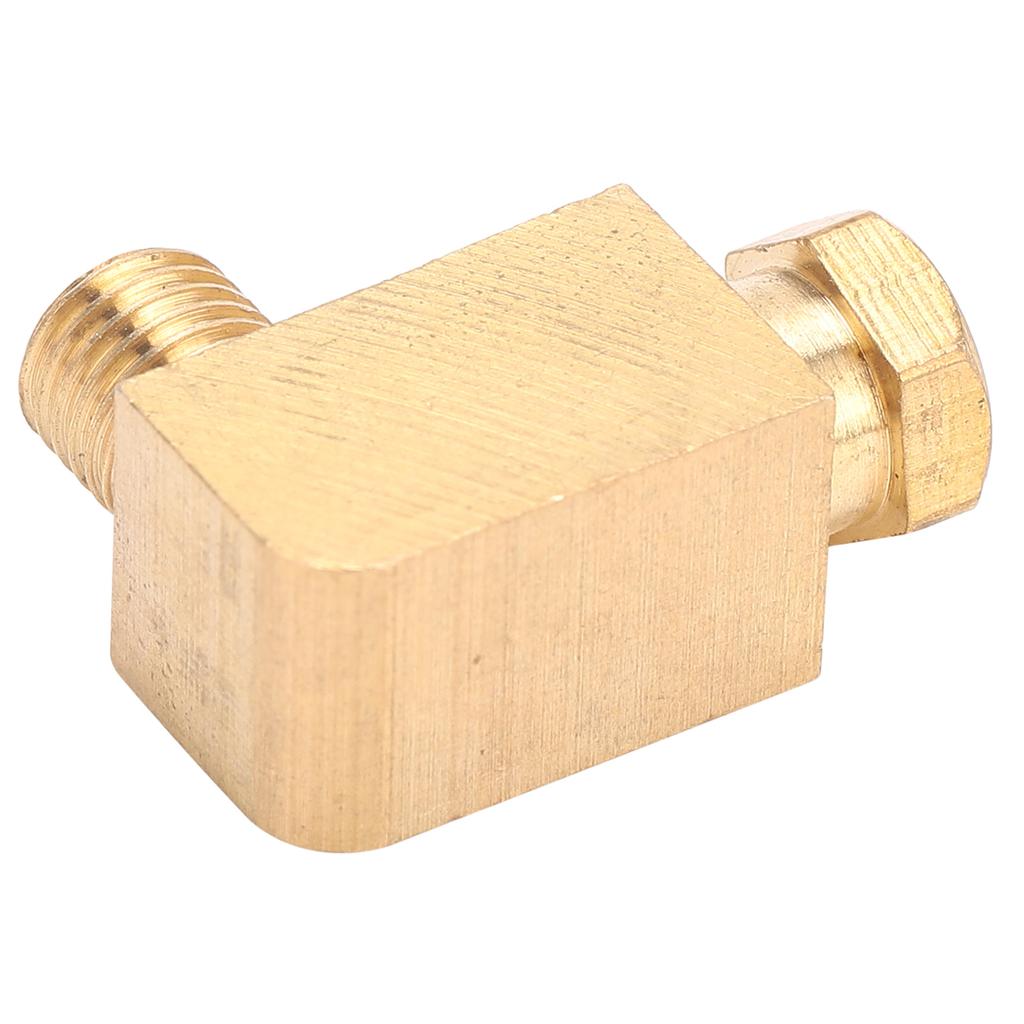 Brass 90 Degree Elbow Compression Tube Pipe Fitting Connector Adapter for Oil Lubrication