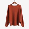 Loose Casual Fashion Bat Long Sleeve Women Sweater Solid Color Pullover Autumn Winter Knitted Tops Elegant Simple Sweaters Basic Clothing