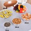 Acrylic Clear Serving Plates Fruit Dessert Salad Tray Cupcake Display Stand Round Dinner Plate Kitchen Supplies