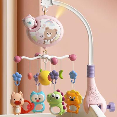 Infant Bedside Music Toy With Ceiling Light Show Auto Spin Mobile 400 Built In Lullabies Wireless Remote For Newborns